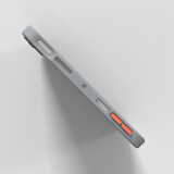cance1 适用苹果iPad mini6 2021款8.3英寸便携保护透明防摔防弯壳简约瑾 灰色【按键橘】 高透 iPad mini6(8.3英寸)