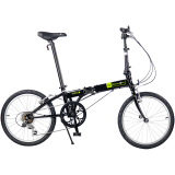 大行（DAHON）经典D6折叠自行车20英寸6速成人休闲单车 KBC061 丽面黑