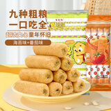 笨笨狗夹心米果418g海苔+番茄味 糙米卷谷物粗粮能量棒解馋零食饼干膨化