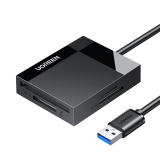 绿联多功能合一读卡器USB3.0高速 支持SD/TF/CF/MS型相机行车记录仪监控内存卡手机存储卡 线长0.5m