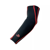 法藤（Phiten） 保暖护肘进口健身专业运动护具男女运动户外加压护肘 黑/红色(双只装) M