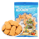 北陆制果日本进口姆明卡通牛奶味饼干（袋）60g办公室休闲下午茶小零食