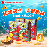 好丽友（orion）好多鱼浓香茄汁味33g4连包 休闲零食膨化食品解馋小吃