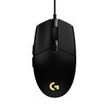 G102第二代游戏鼠标 RGB流光灯效鼠标 轻量化  游戏级8000DPI传感器 黑色 200-8000DPI