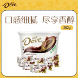 德芙（Dove）丝滑牛奶巧克力分享碗装18粒252g休闲零食糖果520送女朋友礼物