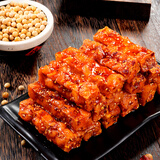 思乡山休闲零食家乡乡嘴虎皮豆干素食小吃香辣560g独立包装
