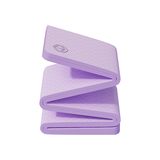 京造 TPE可折叠瑜伽垫 小学生午睡垫便携多功能户外运动垫加厚8mm紫
