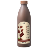 一鸣真鲜奶吧巧克力生牛乳 1kg*3瓶 低温黑巧克力牛奶 源头直发 包邮