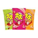 大大泡泡糖口香糖大大卷切切乐 蜜瓜香橙草莓味30g各1包  口气清新糖