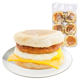 曼可顿 全麦英式麦芬 690g*2 汉堡胚半成品儿童餐包 源头直发