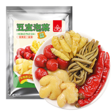 川珍 五宝泡菜500g 泡椒泡豇豆泡姜组合辣三宝炒菜辅料四川泡菜酱腌菜