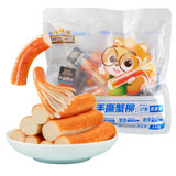 三只松鼠蟹味棒手撕蟹柳180g 即食低脂海鲜 办公室休闲零食 独立小包装