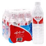 娃哈哈饮用水 596ml*12瓶/包 饮用纯净水矿泉水