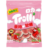 Trolli德国口力 亲吻软糖 60g 草莓味 酸沙糖 休闲零食 儿童糖果