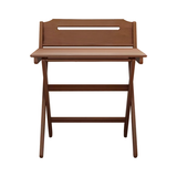 爰京实木书桌学习桌高度四挡可调节折叠写字桌书桌小户型家用办公桌80