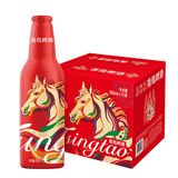 青岛啤酒（TsingTao）鸿运当头马年限定生肖款 355ml*12瓶 整箱装