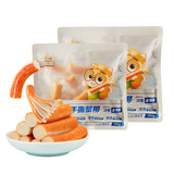 三只松鼠（Three Squirrels）手撕蟹味棒双袋装360g 即食海味零食 办公室解馋小吃