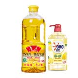鲁花洗洁精柠檬去油1.1KG+【热销推荐】鲁花5S压榨一级花生油1L