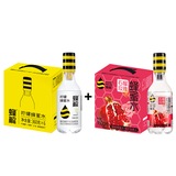 蜂解柠檬蜂蜜水+石榴玫瑰蜂蜜水360g*12瓶整箱装 果蔬汁饮料饮品