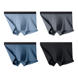 京造26新首次免洗10A抑菌男士内裤棉平角内裤男生四角短裤衩4条装 3XL