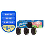 奥利奥（Oreo）夹心饼干水晶葡萄+水蜜桃味97g*10盒 休闲零食下午茶水果味饼干  