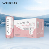 芙丝（VOSS）气泡水(汽水) 樱花白桃味 330ml*12罐 0糖0卡0碳水