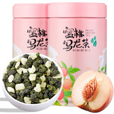 福茗源茶叶花草茶 蜜桃乌龙茶 蜜桃乌龙花果香袋泡茶果茶可冷泡罐装125g