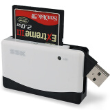 飚王（SSK）SCRM057奔腾II多功能四合一USB接口读卡器 支持TF/SD/CF/MS手机卡相机卡