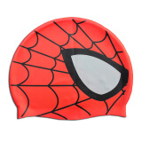 泳劲 儿童成人 加大卡通泳帽 防水游泳帽 不勒头 可爱造型 硅胶游泳帽子 蜘蛛泳帽 Y1715 红色蜘蛛侠