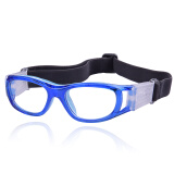 VOLOCOVER 专业少年儿童篮球足球运动眼镜可配近视简约镜框防撞运动护目镜 蓝色框平光片 配防雾近视片