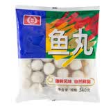 桂冠鱼丸340g 冷冻 金线鱼鱼浆火锅食材汤煮配菜麻辣烫关东煮烧烤丸子