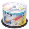TDK DVD-R 16�� 4.7G ̨�� �ɴ�ӡ Ͱװ50Ƭ ��¼��