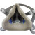 仁聚益KN95防毒半面罩套装 自吸式过滤呼吸器 6201主体+6003CN滤毒盒(7件套)