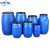 中环力安【加厚200L蓝色】加厚200L带铁箍法兰桶60升化工塑料桶160公斤发酵泔水桶
