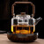 唐述胡桃木电陶炉煮茶器玻璃烧水壶大容量煮茶壶小型电热茶炉套装 A-58单壶 1300ml