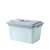 感力 收纳箱塑料储物盒整理箱环保材质带盖手提箱小号手提款27.5*19.5*18.5cm浅卡其