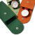 多宝妮新款高档超纤按扣手表收纳袋便携随身保护手表礼品包装袋 D04601/果绿