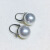 正河珠宝10-11mm18k金镶嵌天然白色海水珍珠澳白耳扣珍珠 D051