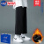 NASA PONY品牌裤子男夏季新款直筒阔腿冰丝休闲裤宽松青少年运动九分长裤男 K21QK-直筒黑色加绒 3XL (偏小，建议145-160斤)
