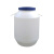 聚远 JUYUAN 圆形塑料化工桶 50L（1个装） 加厚汽油桶水桶 实验室废液桶 白色 带盖 企业定制