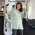 Fauntie Luna大码运动上衣女宽松200斤跑步罩衫T恤瑜伽长袖网红胖mm健身服 绿色 XXXL.