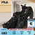斐乐（FILA）官方男鞋老爹鞋复古运动鞋2024夏季新款猫爪鞋5代休闲鞋 黑-BK 43