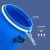朋侪 法兰桶 60L 蓝色 加厚化工废液塑料圆桶 密封铁箍桶