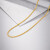 菜百首饰 黄金项链 硬足金系列时尚简约素链锁骨链计价 约2.35克约45厘米