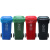 abdo 分类垃圾袋大号桶专用厨房特大80加厚物业厨余大塑料四色商用 加厚无印刷80*100红色(50个) (有害垃圾) 加厚