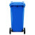 兰诗（LAUTEE）120A 大号户外垃圾桶 物业环卫分类桶果皮箱可定制 120L蓝色可回收物