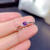 紫水晶戒指 宝石圆形简约轻奢小巧精致尾戒SN4130 紫水晶戒指开口