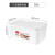 JEKO&JEKO保鲜盒米桶杂粮罐桌面收纳盒食物密封盒药箱药盒 白色15L 2只装