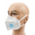 朝美口罩 KN95防护口罩 防雾霾PM2.5防粉尘折叠口罩无纺布 带呼吸阀白色头戴式6002A-3 25只/盒