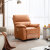 林氏家居现代简约科技布沙发电动功能沙发椅单人G042【亮橙色推背款】